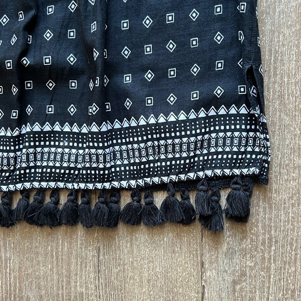 EUC Madewell Scatterblock Tassel Sleeveless Top - Picture 6 of 9